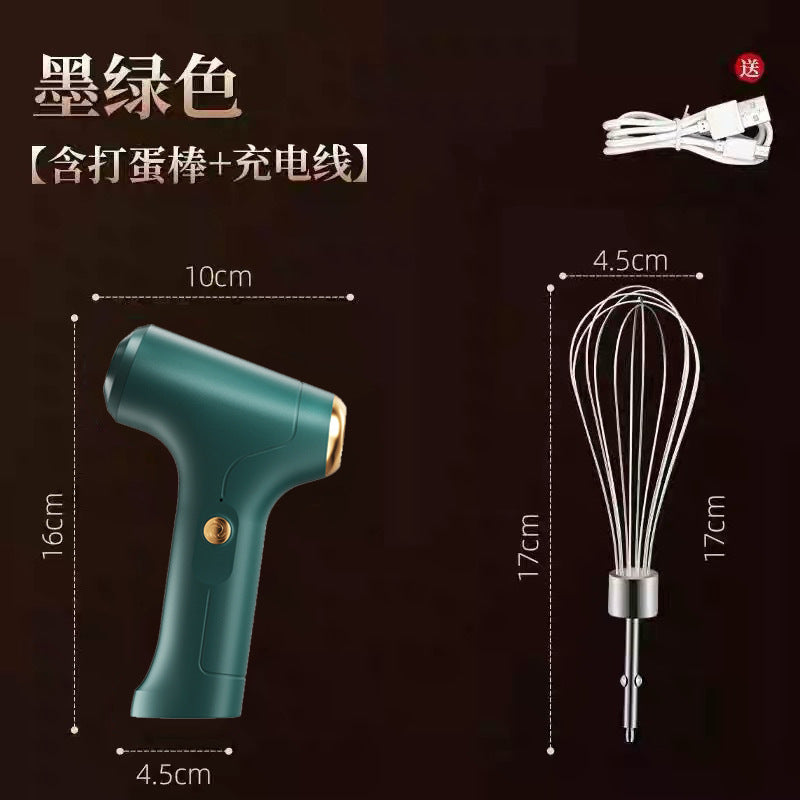 Wireless handheld electric whisk for home baking - cream whipper, mixer, kitchen baking gadget, egg white beater