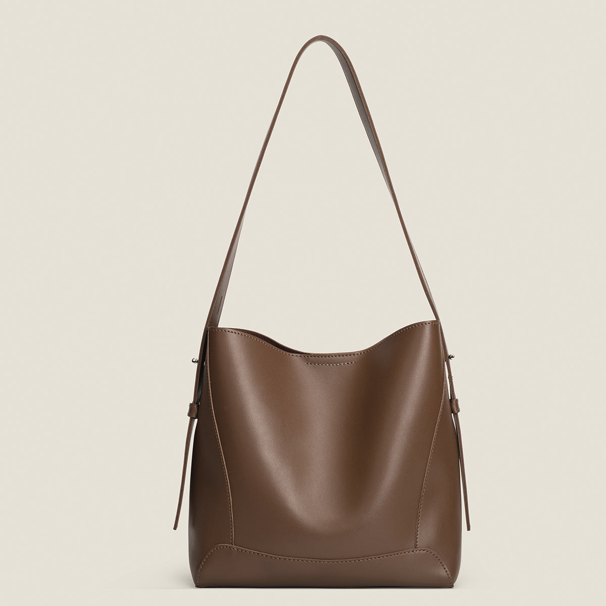 Cross-border 2025 Simple Tote Bucket Bag Large Capacity Fashion Commuter Bag Premium Trend Hand Carry Shoulder Bag