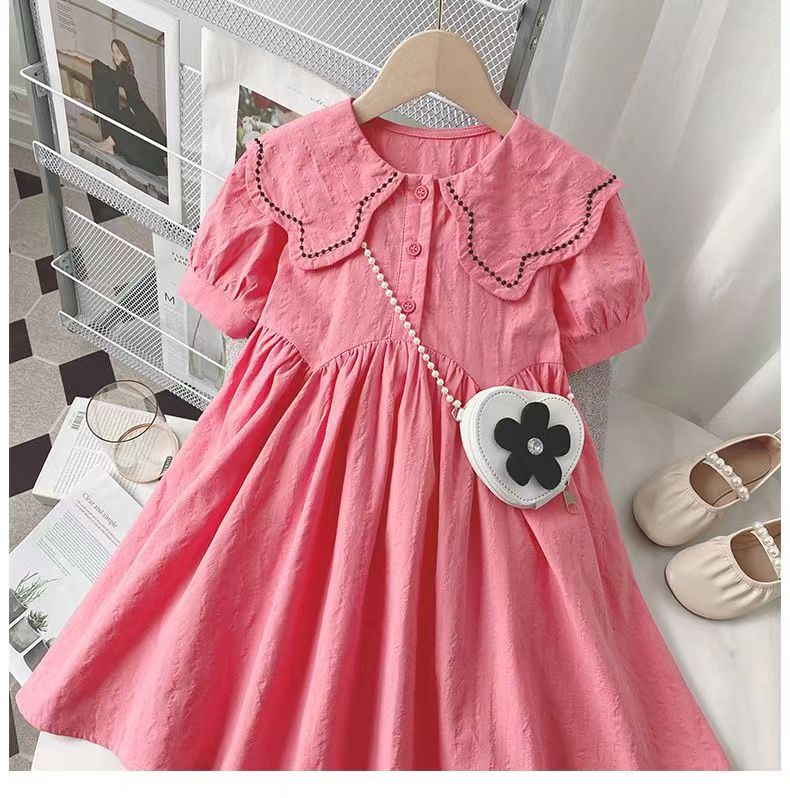 Girls' pure cotton dress - summer lightweight style,  new collection, stylish baby princess dress, summer children's dress, kids' clothing