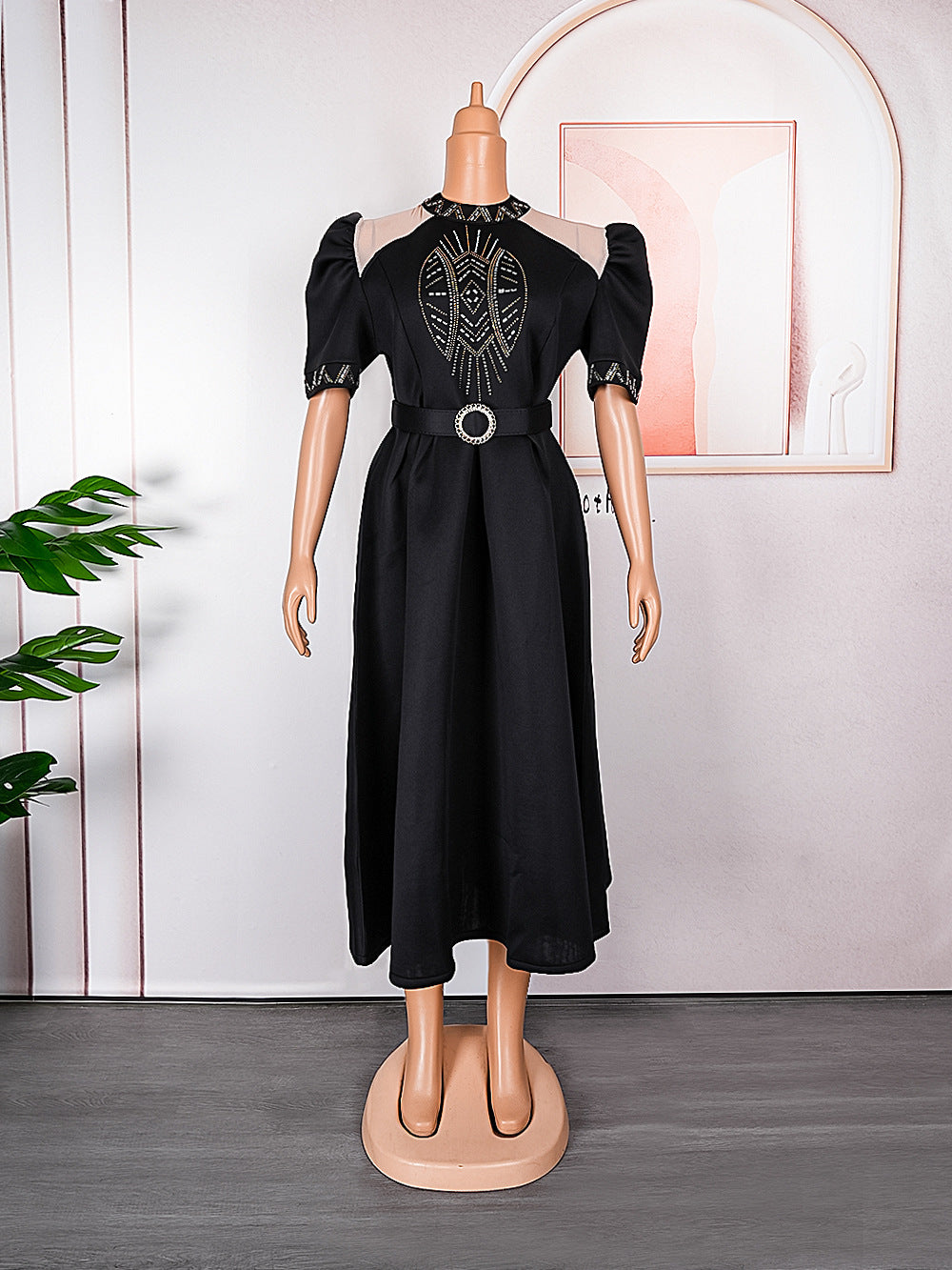 Aliexpress  new arrivalfashionelegant banquet evening dress export african women's clothing plus size hot diamond dress