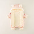 Infant and toddler new year's clothing, zip-up sweatshirts, fleece-lined and thickened rompers, newborn baby girl chinese-style onesies