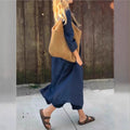 2025 amazon independent station fashionbest selling women's summerflap pocket pantsv neck 2-piece setpure colorloose cross-border women's clothing