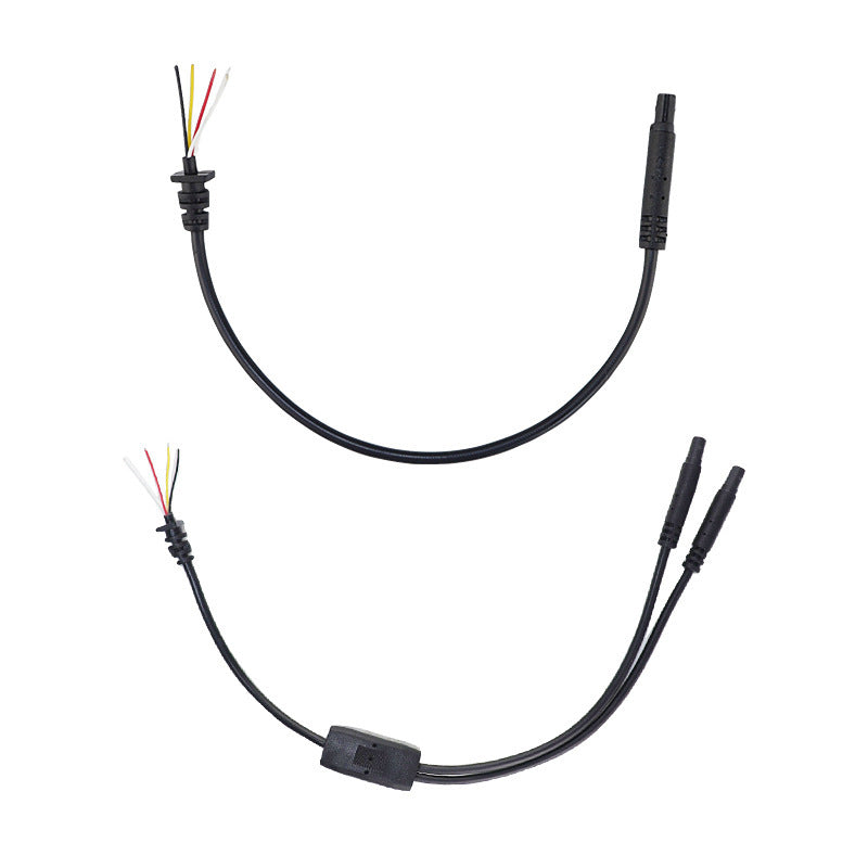 Applicable to 4P BMW line, one-to-four-five-six reversing camera, car modification ambient light, BMW head connection wiring harness