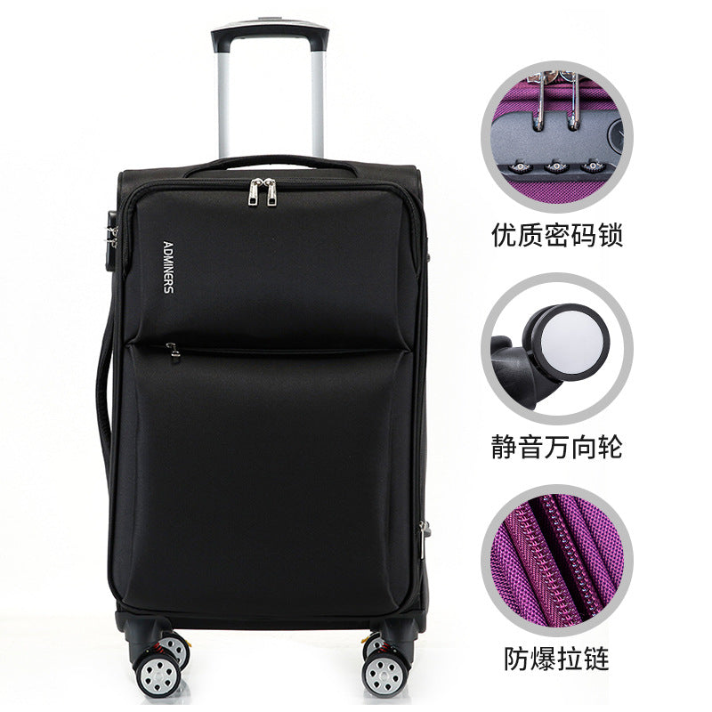 Oxford cloth trolley case universal wheel password case travel boarding case 20 inch canvas case business suitcase 24 inch