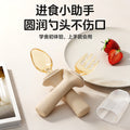Kids food supplement spoon ppsu yuanbao spoon baby independent eating spoon baby for home silicone fork spoon food supplement tableware