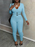 fashionexportknittinglong sleevessuit women's casualfashiontwo-piece set western style