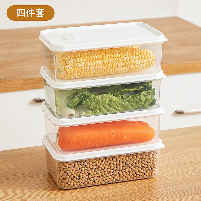 Kitchen Food Refrigerator Storage Box Transparent Sealed Fruit Food Fresh-keeping Box Food Grade Plastic Japanese Bento Box