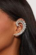 European and american style gypsophila ear cuffs & earrings - luxury, high-end, heavily detailed, diamond-studded, unique design earrings for women