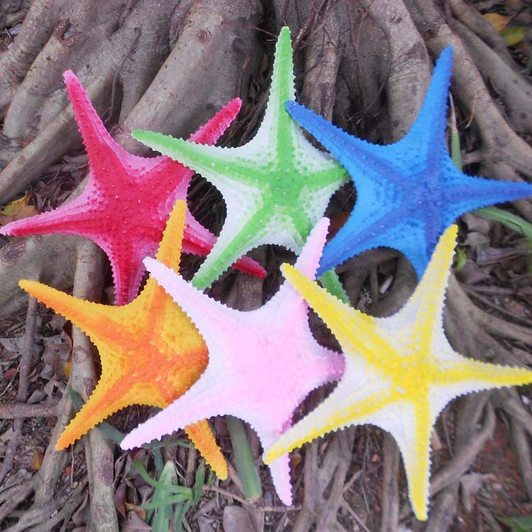 Simulated starfish Mediterranean pentagonal oversized 33cm sea star restaurant wall decoration creative wedding props