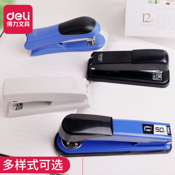 Deli Stationery Student Household Labor-saving Stapler Large Standard General No. 12 Office Commercial Stapler Wholesale