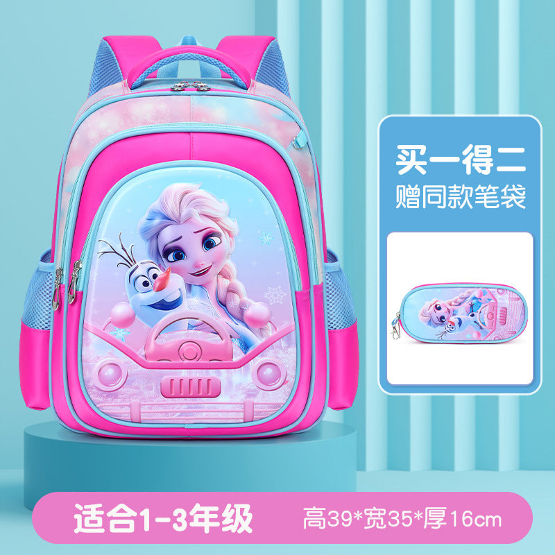 New arrival: elementary school backpack set (grades 1-3) - cute cartoon princess & astronaut designs for boys & girls - two-piece set