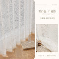French moon branch shadow gauze curtain cream style window gauze mirror gauze cut out curtain gauze living room balcony bedroom keqiao curtain