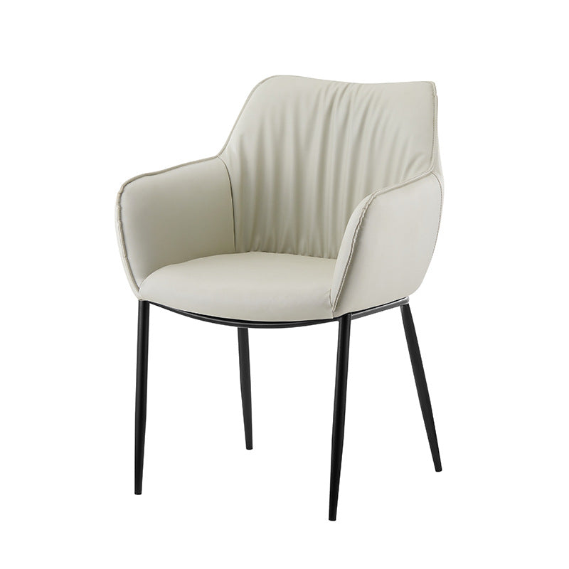 Export scandinavian cream style dining chair accessible luxuryclassy back chair modern casual negotiation chair dining chair
