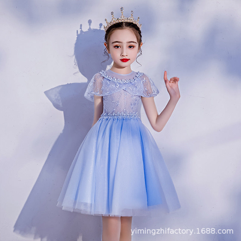 Custom  dresses for girls: new short birthday princess tulle dresses for toddlers and young children