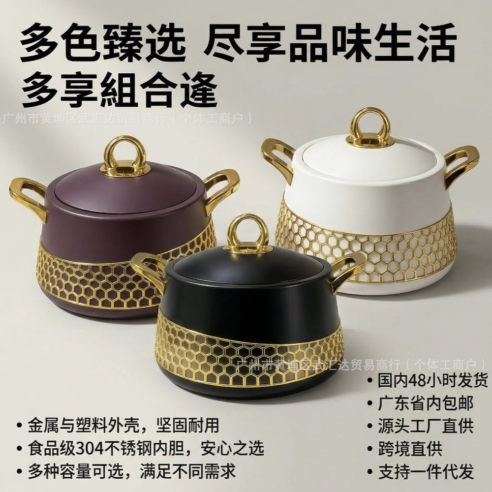 Insulation food warmer 3pcs large capacity insulated lunch box 2l 2.5l 3lset lunch box