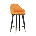 Accessible luxury bar chair front desk bar chair modern casual high stool bar chair for home comfortable sitting back chair