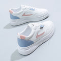 Women's white sneakers - 2025 spring new arrivals: versatile chunky sole shoes for students, korean style, ins & harajuku inspired athletic skate shoes