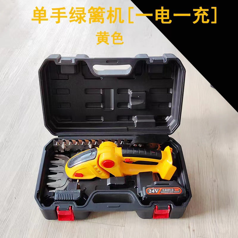 For homelithium battery handheld hedge trimmer mini electric hedge trimmer lawn mower fence shear trimmer pruning shears tool