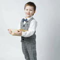 Spring new boys' suit set - british style fashionable children's clothing, kids' suit, vest, gentleman's first birthday outfit