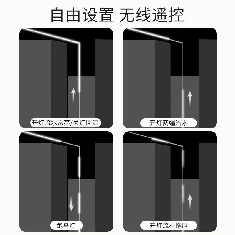 Led chasing light running water lamp with 24vfor home wedding popular corridor living room ceiling meteor shower lamp with marquee lamp