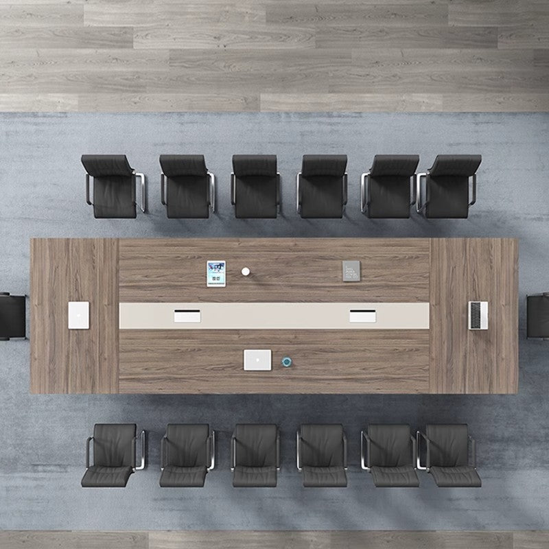 Conference table workstation long table conference room reception desk large conference table minimalist modern table and chair set
