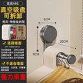 Suction cup clothes hanger storage handy gadgetfor home balcony multi-functional telescopic punch-free wall hanging traceless clothes drying rack storage rack