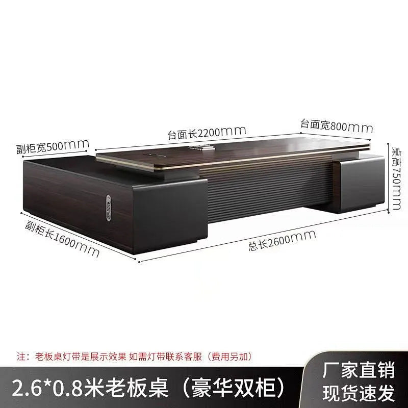 E0 environmental-friendly accessible luxury boss office desk and chair combination casual modern president room classy furniture manager supervisor table