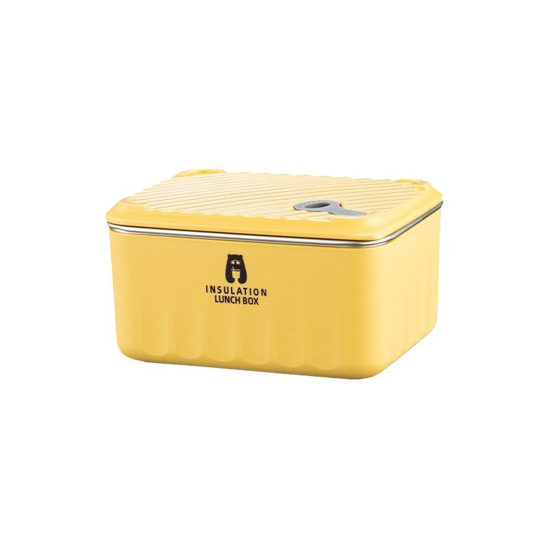 304 stainless steel lunch box - microwave safe, food-grade, airtight container for home use - perfect for fruits and meals
