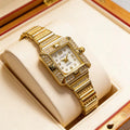 New arrival square light luxury fashion women's watch women's style ins cold wind chain diamond-encrusted student party cross-border women's watch
