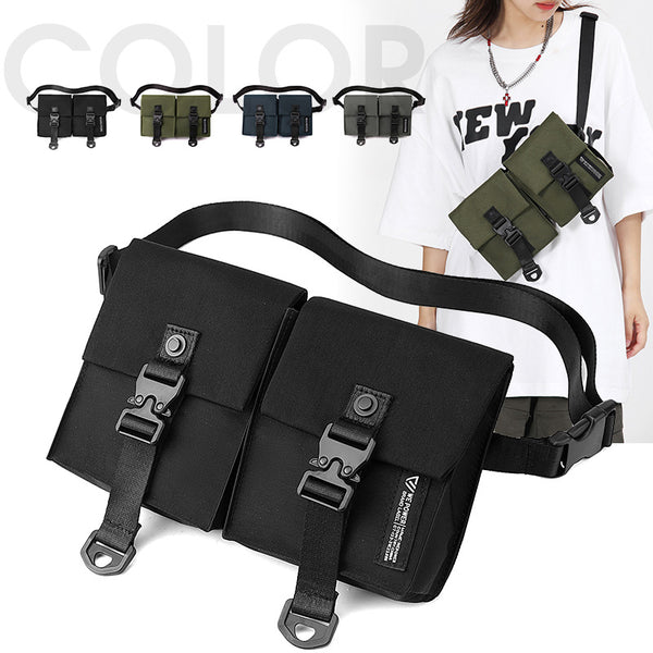 WEPOWER new stylish and simple mobile phone bag trendy and lightweight shoulder bag outdoor casual messenger bag men's breast bag
