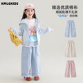 autumn new arrival: stylish wide-leg cargo pants for girls - trendy, cool, and casual