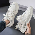 Men's sneakers: white canvas shoes, spring 2026 new arrivals, trendy and versatile casual athletic shoes, chunky sole student streetwear