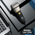 aluminum foil electric shaver, fully washable, digital display, fast charging, reciprocating shaving, wholesale