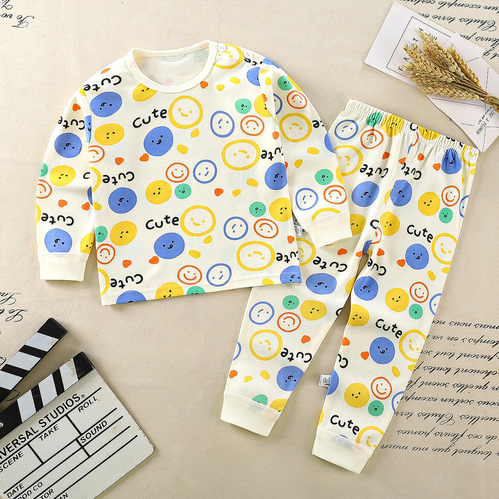 Kids' underwear set -  autumn/winter new collection - 100% cotton - boys' and girls' thermal underwear - baby and toddler loungewear - dropshipping available