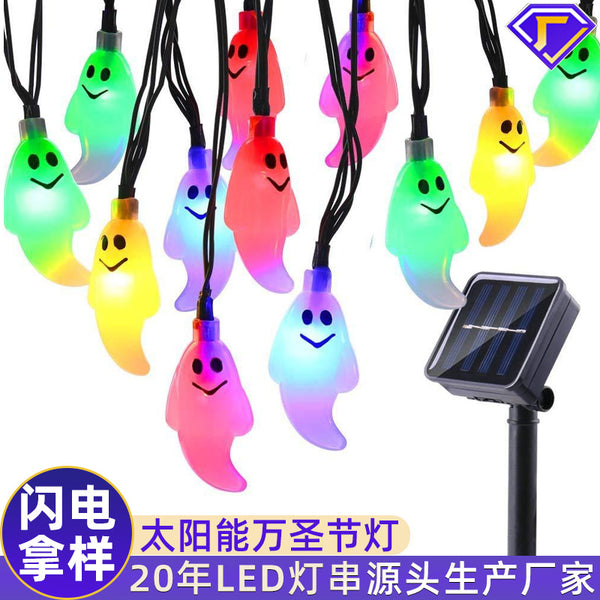 [Customization] Solar outdoor decoration skull spider ghost eye ghost courtyard lawn led decorative lights
