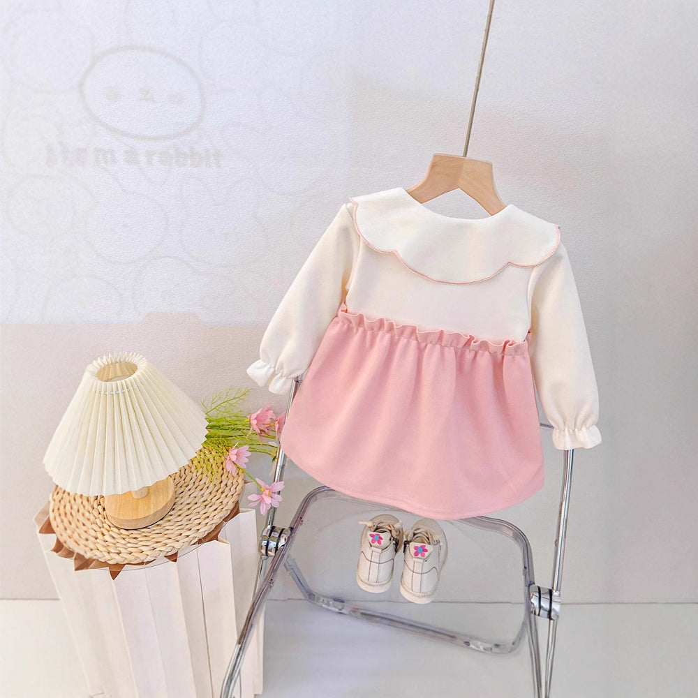 Girls' sweet dress - new autumn  collection: stylish and trendy two-piece look for little princesses