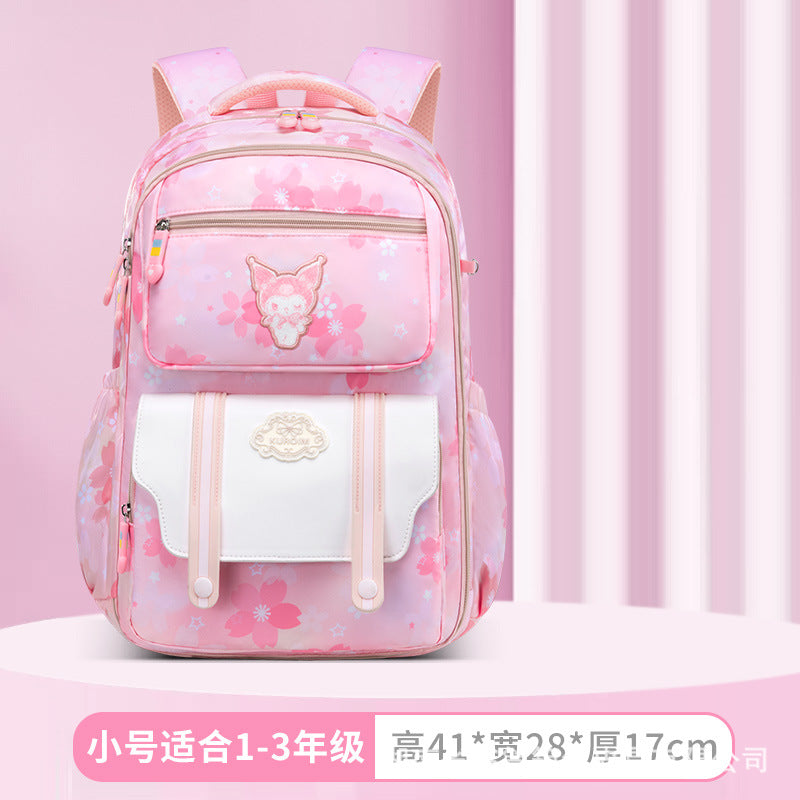 New primary school schoolbag, girls, sixth grade girls, girls, children, ultra-light and lightweight spine care,  wholesale