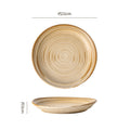 8.2inch high and low plate-yellow