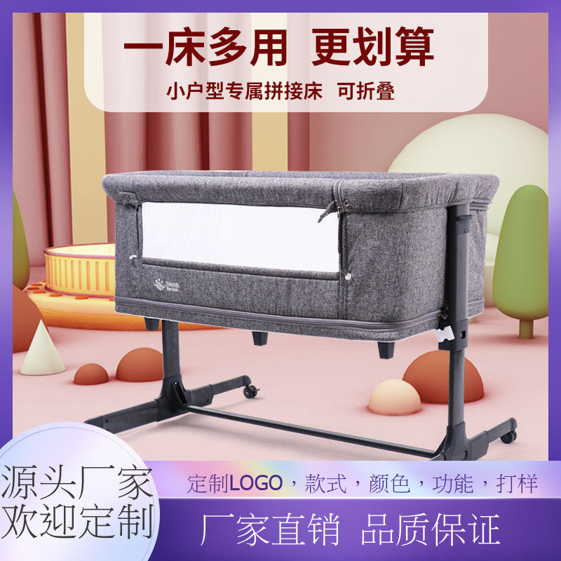Foldable & portable crib with mosquito net - perfect for baby girls & boys, nursery centers, and newborn care. bedside crib & bassinet