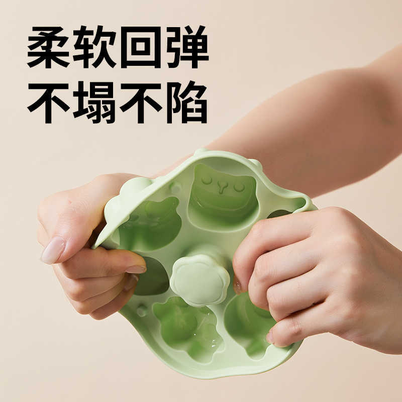 Pryton baby complementary food steamed cake mold food grade cat paw silicone bb baby complementary food tools high temperature resistant abrasives