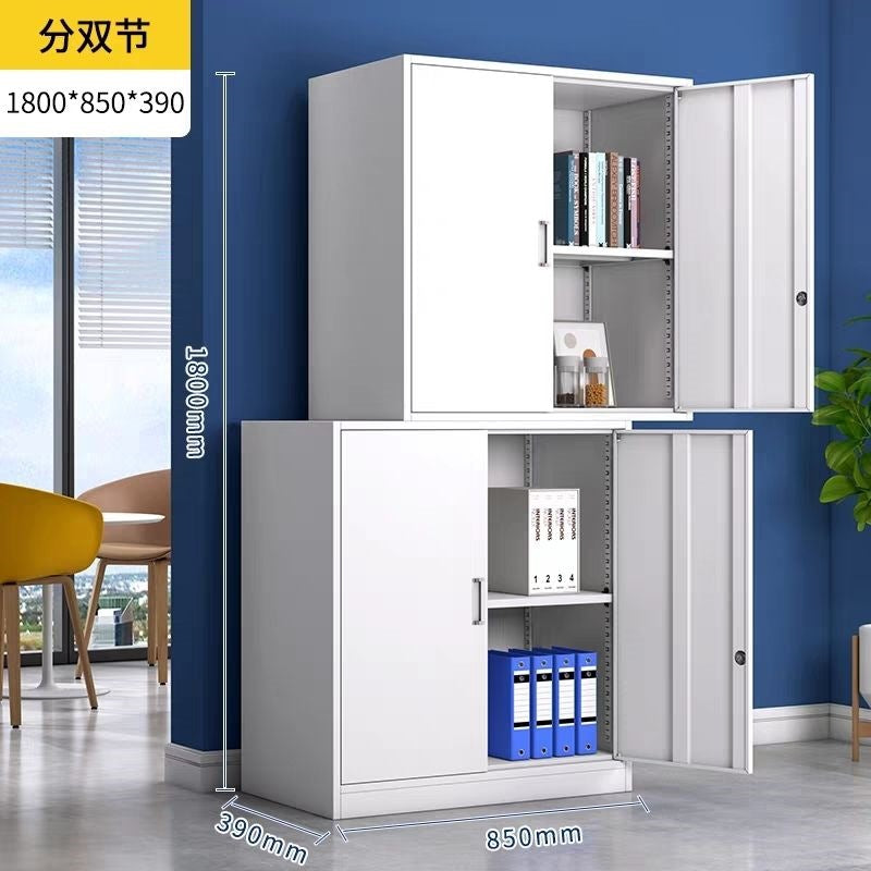 Office filing cabinet, metal cabinet, low cabinet, financial information file cabinet, floor-standing lockable storage cabinet, computer desk side cabinet