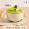 Baby food bowl with straw - anti-spill, suction cup, keeps warm - perfect for soups, cereal, and solid foods