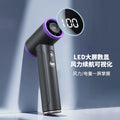 2025 cross-border high-power turbine fan - outdoor camping handheld fan with 100-speed stepless adjustment and digital display