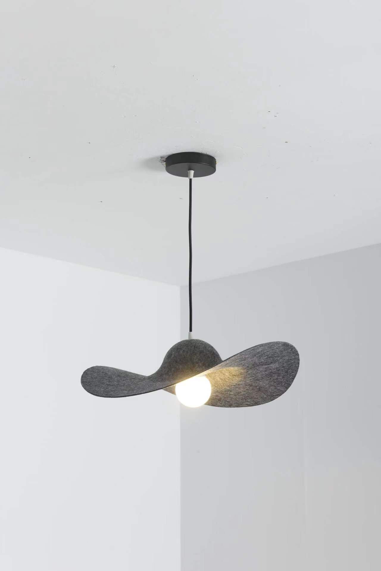 Felt chandelier, restaurant light, bar counter store, modern simple sound-absorbing cafe, home improvement lighting, Zhongshan ancient town lamps