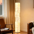 new imitation marble cream style vertical hotel b&b decorative lamp scandinavian house elegant displaced floor lamp