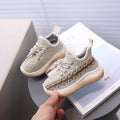 Clearance sale: kids' yeezy sneakers! boys' athletic shoes, breathable mesh sneakers, flyknit girls' casual shoes, soft-soled baby shoes