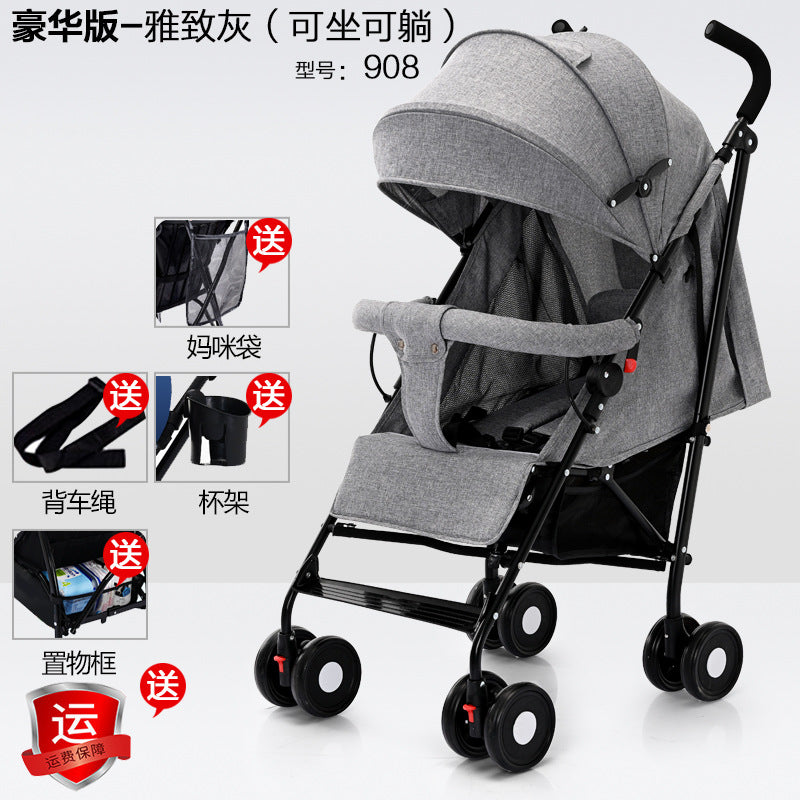 Wholesale baby strollers, umbrella strollers, sit and lie down, lightweight, foldablekids baby umbrella handle stroller, bb stroller, dropshipping