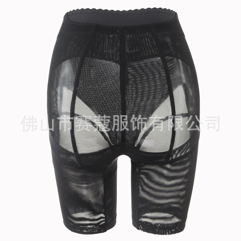 spring/summer new spandex mesh tummy control shaping leggings - waist cinching, butt lifting, breathable mesh base layer tummy control pants
