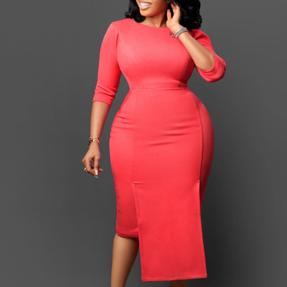 D351  european and american women's clothing  new fashion elegant slim-fit ol office bodycon african dress
