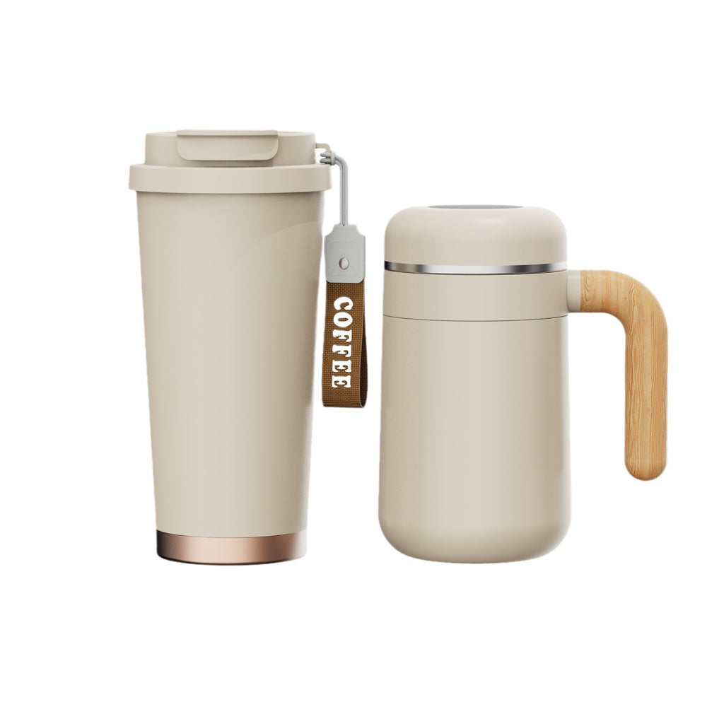 316 stainless steel insulated tumbler double cup gift set - coffee mug, office cup, premium business souvenir gift with logo option